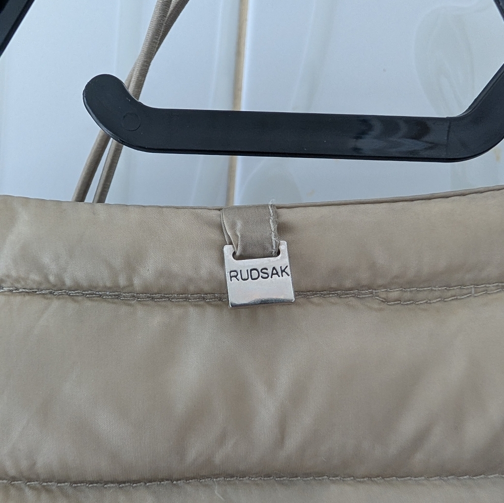 RUDSAK Tan Quilted Asymmetric Puffer Jacket - Picture 7 of 12